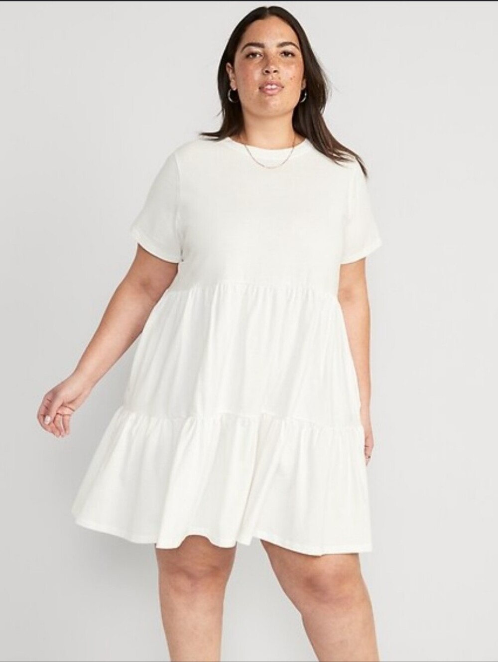 NWT Old Navy Tiered Mini Swing T-Shirt Dress